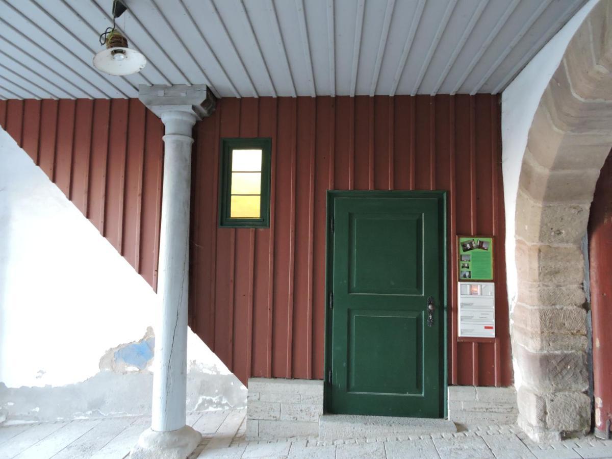 Turmstueble Im Torhaus Von 1545 Lägenhet Burgbernheim Exteriör bild